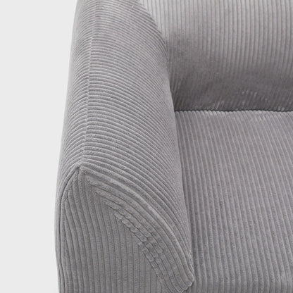 Modular sofa SVELA Modular 3-Seater Grey Corduroy Sofa