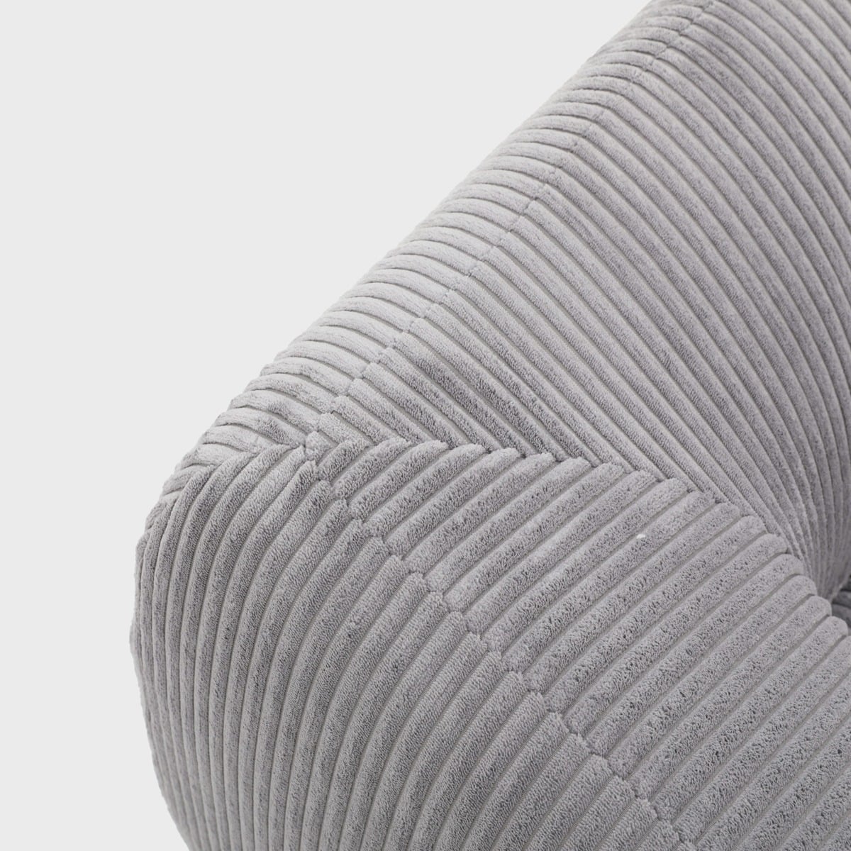 Modular sofa SVELA Modular 3-Seater Grey Corduroy Sofa