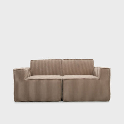 Modular sofa LYKKE Modular 2-Seater Sofa Beige Corduroy