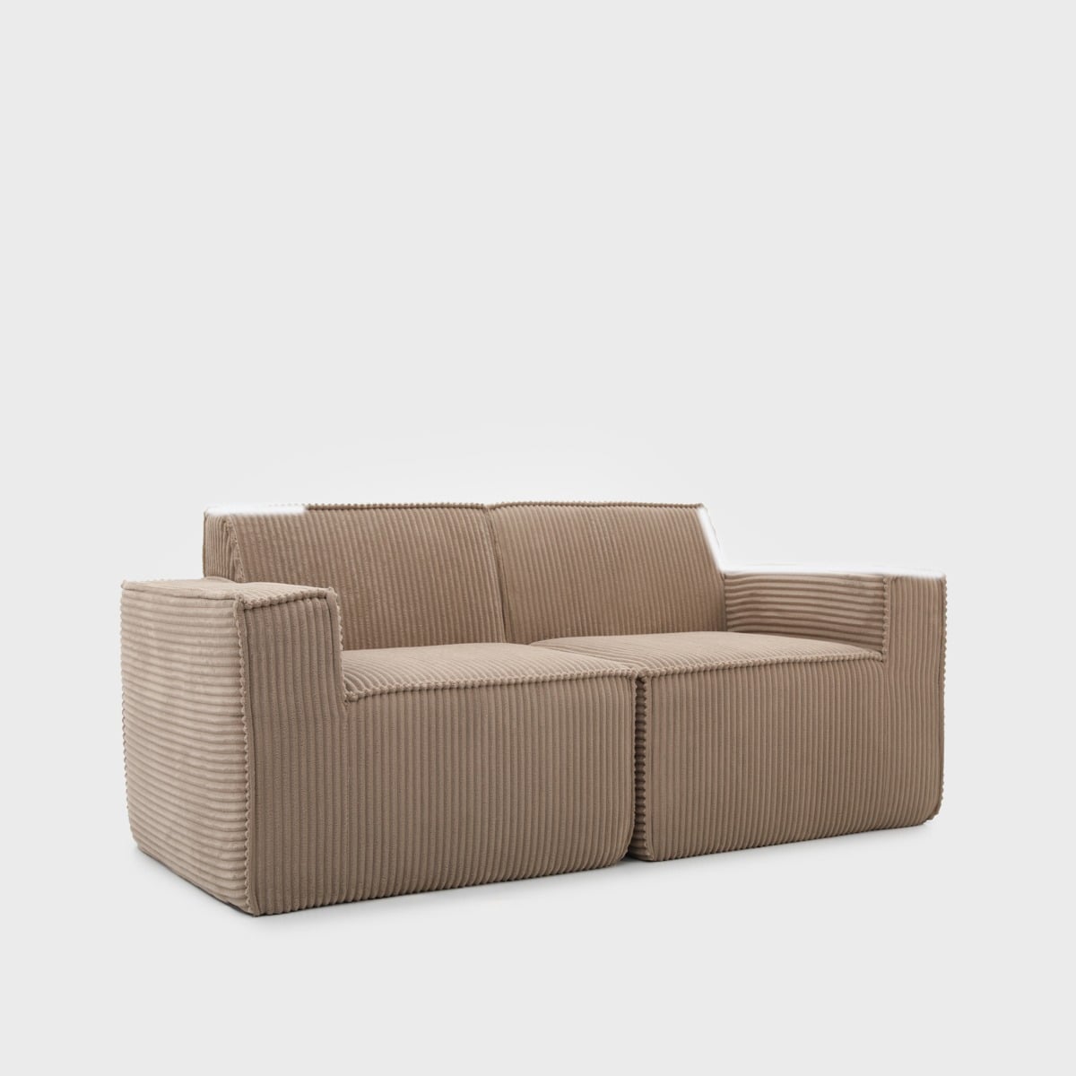 Modular sofa LYKKE Modular 2-Seater Sofa Beige Corduroy