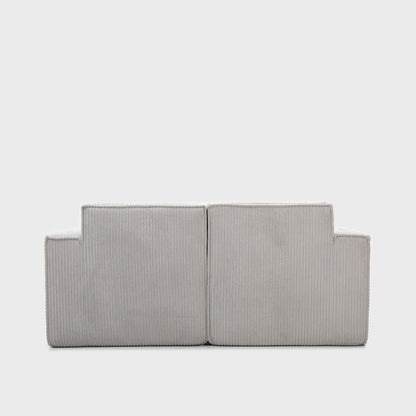 Modular sofa LYKKE Modular 2-Seater Sofa Light Grey Corduroy