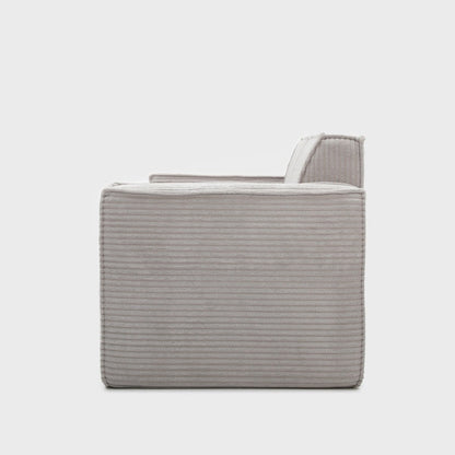 Modular sofa LYKKE Modular 2-Seater Sofa Light Grey Corduroy
