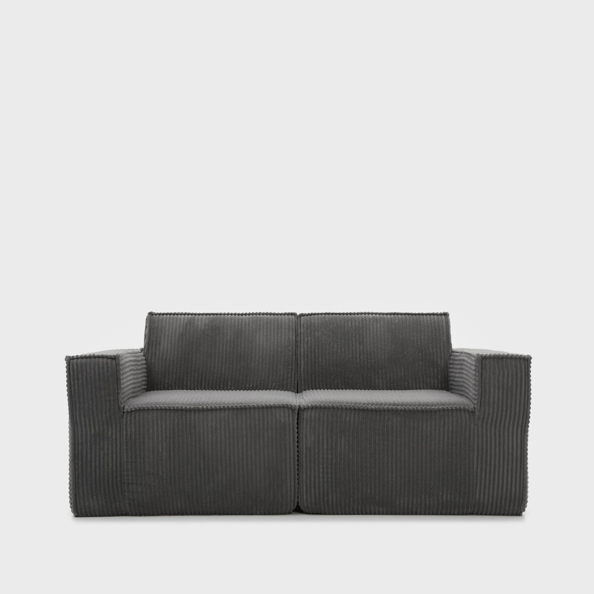 Modular sofa LYKKE Modular 2-Seater Sofa Dark Grey Corduroy