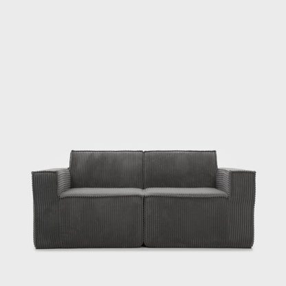 Modular sofa LYKKE Modular 2-Seater Sofa Dark Grey Corduroy