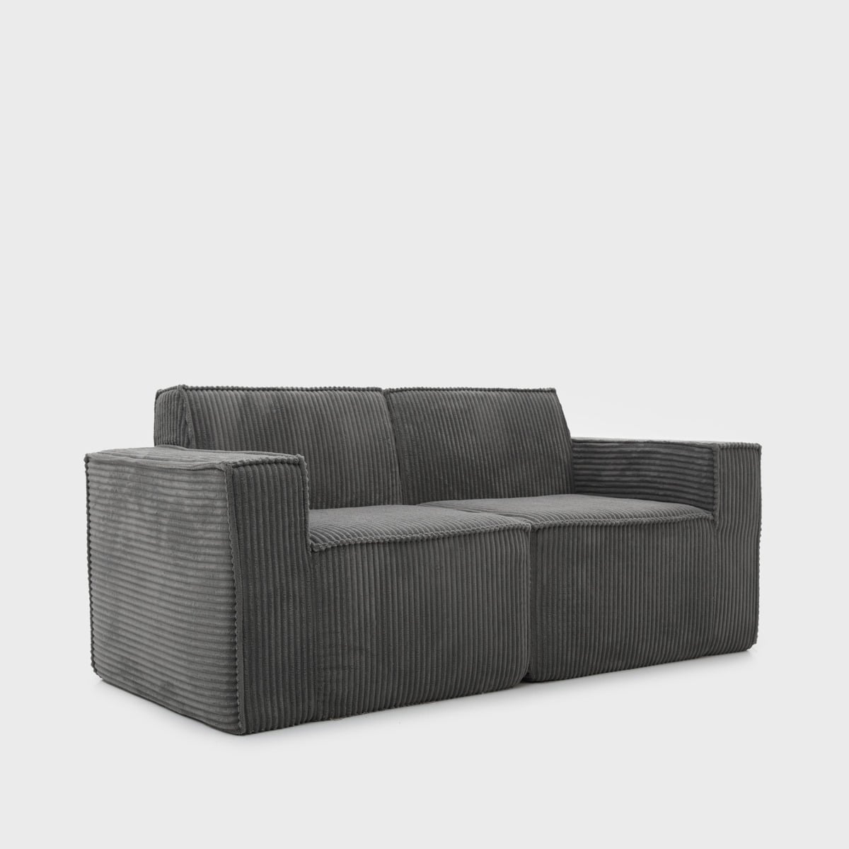 Modular sofa LYKKE Modular 2-Seater Sofa Dark Grey Corduroy