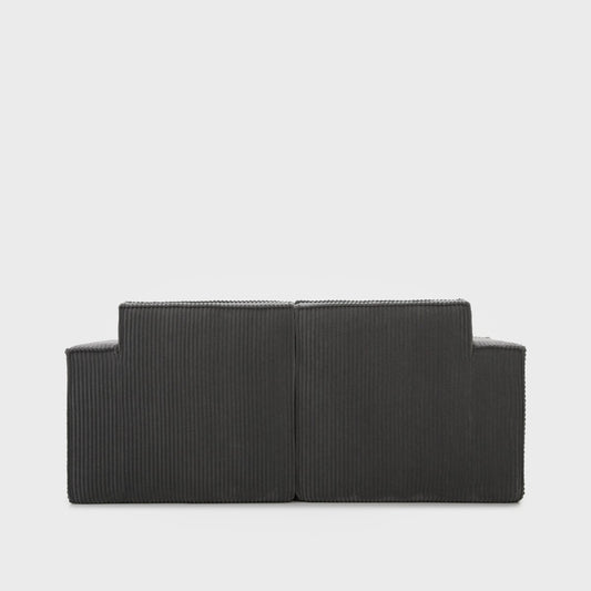 Modular sofa LYKKE Modular 2-Seater Sofa Dark Grey Corduroy