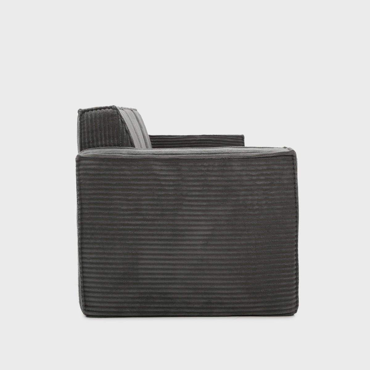 Modular sofa LYKKE Modular 3-Seater Sofa Dark Grey Corduroy