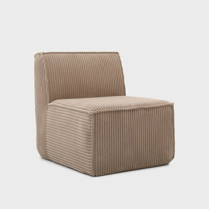 Armchair modular LYKKE Modular Beige Corduroy Armchair 73x88x73 cm