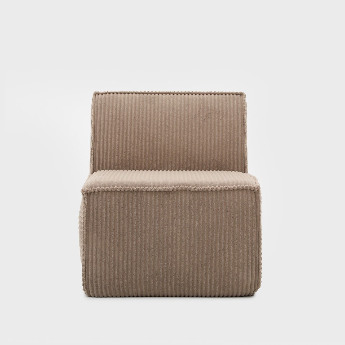Armchair modular LYKKE Modular Beige Corduroy Armchair 73x88x73 cm