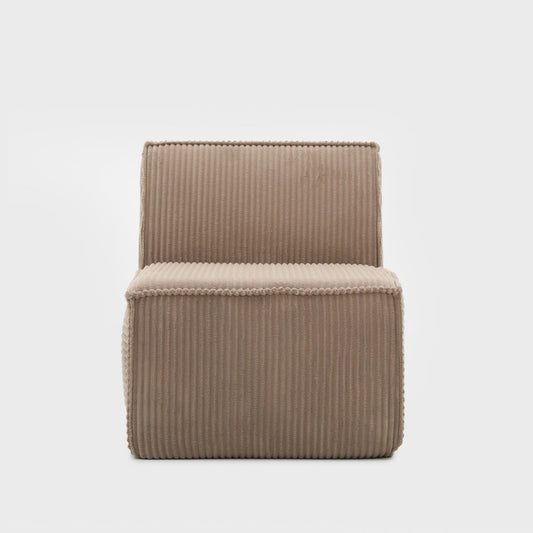 LYKKE Modular Beige Corduroy Armchair 73x88x73 cm