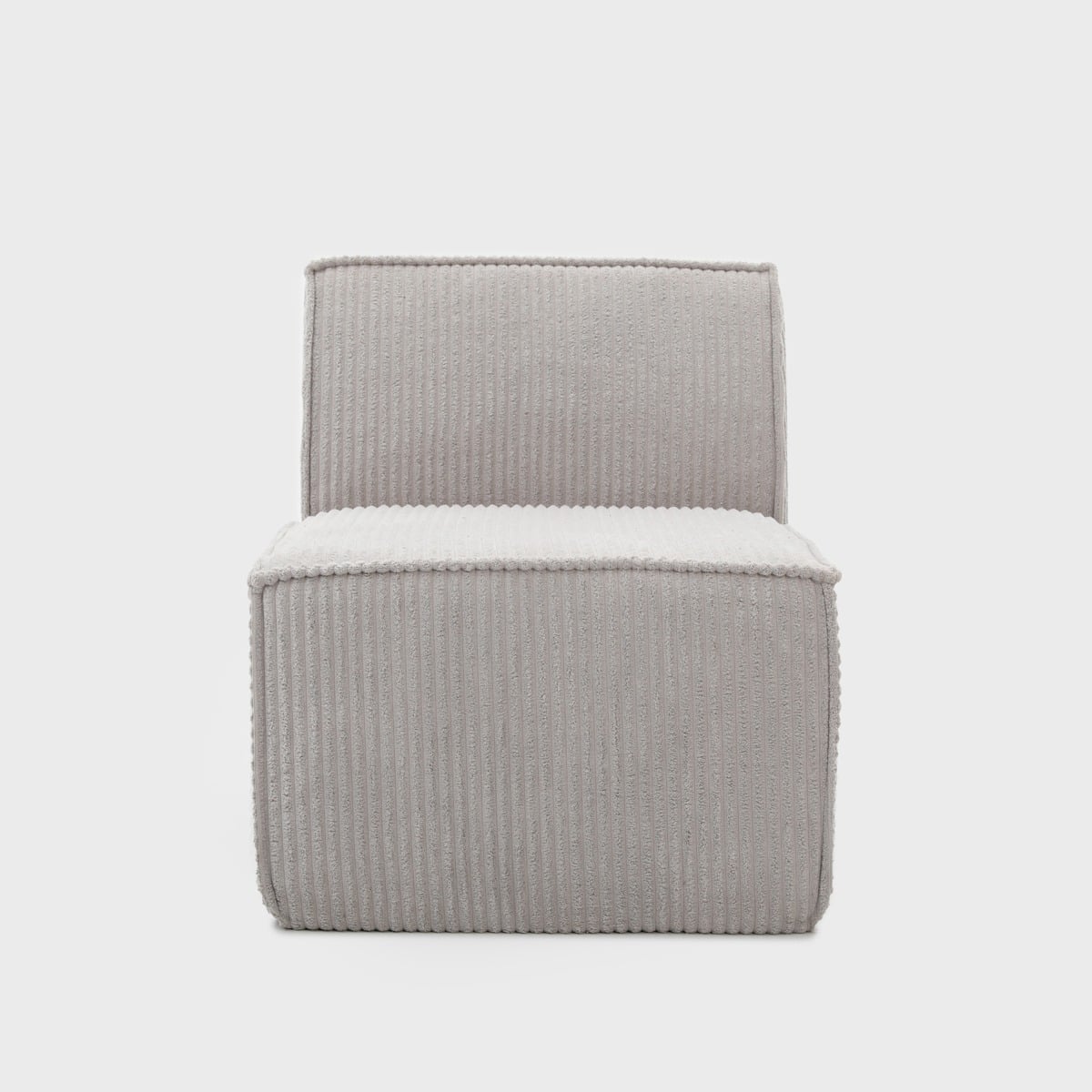 Armchair modular LYKKE Modular Armchair Light Gray Corduroy 73x88x73 cm