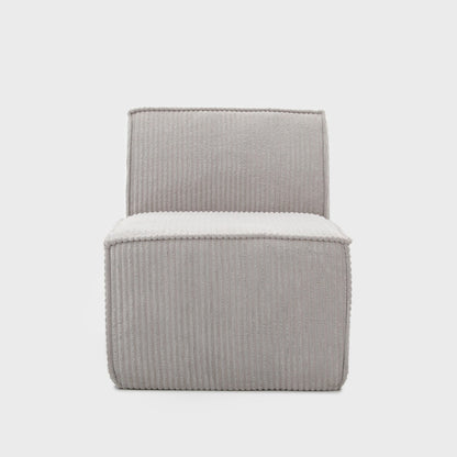 Armchair modular LYKKE Modular Armchair Light Gray Corduroy 73x88x73 cm