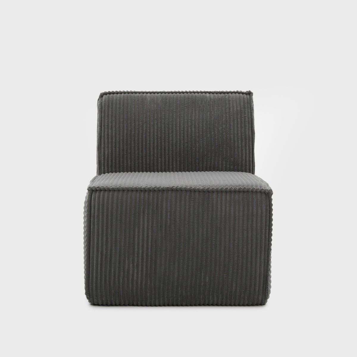 Armchair modular LYKKE Modular Armchair Dark Gray Corduroy 73x88x73 cm