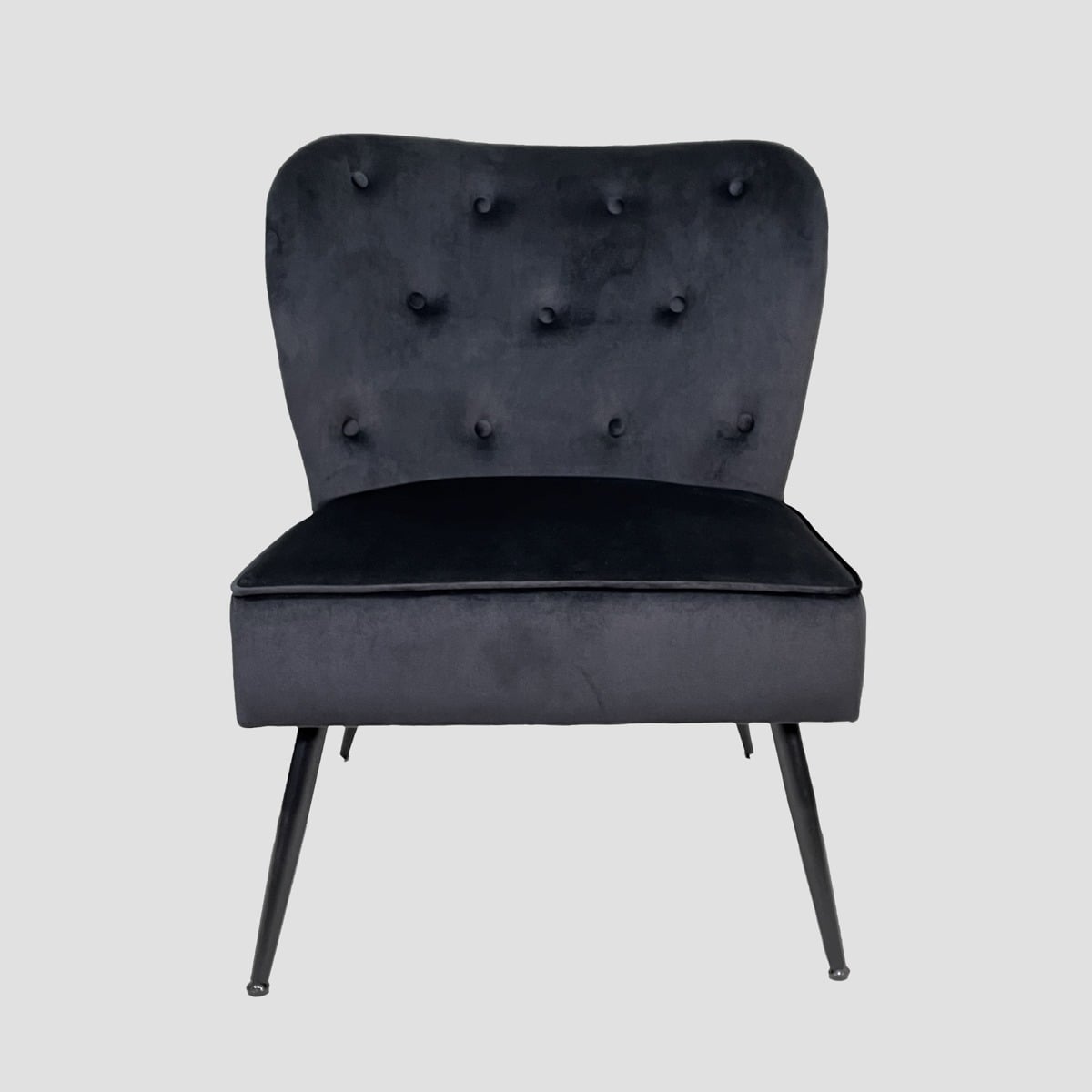 ELOYA Black Armchair - Comfortable Modern Design