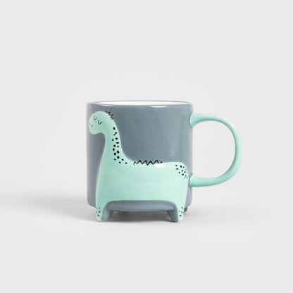 TEHEN Dinosaur Ceramic Mug 0.45L Grey