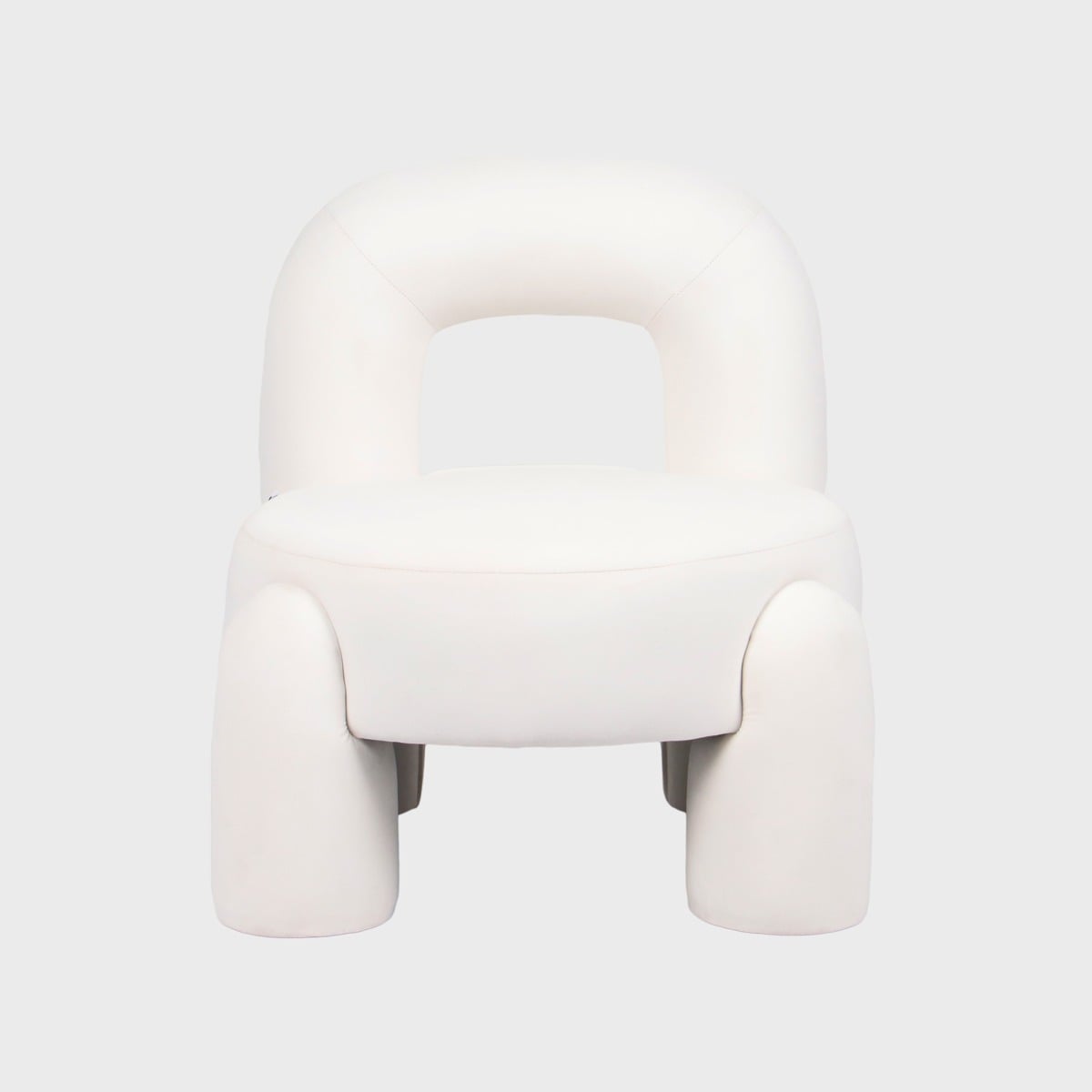 VIGGO Armchair Ecru 72x43x82 cm Compact Comfortable Seat