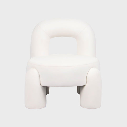 VIGGO Armchair Ecru 72x43x82 cm Compact Comfortable Seat