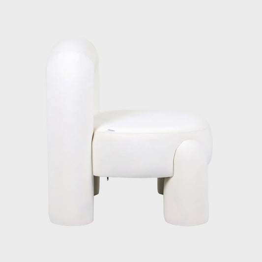 VIGGO Armchair Ecru 72x43x82 cm Compact Comfortable Seat