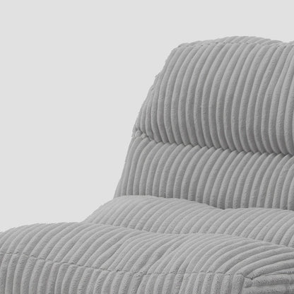 CORDIVO Corduroy Swivel Armchair Grey 66x71x83 cm