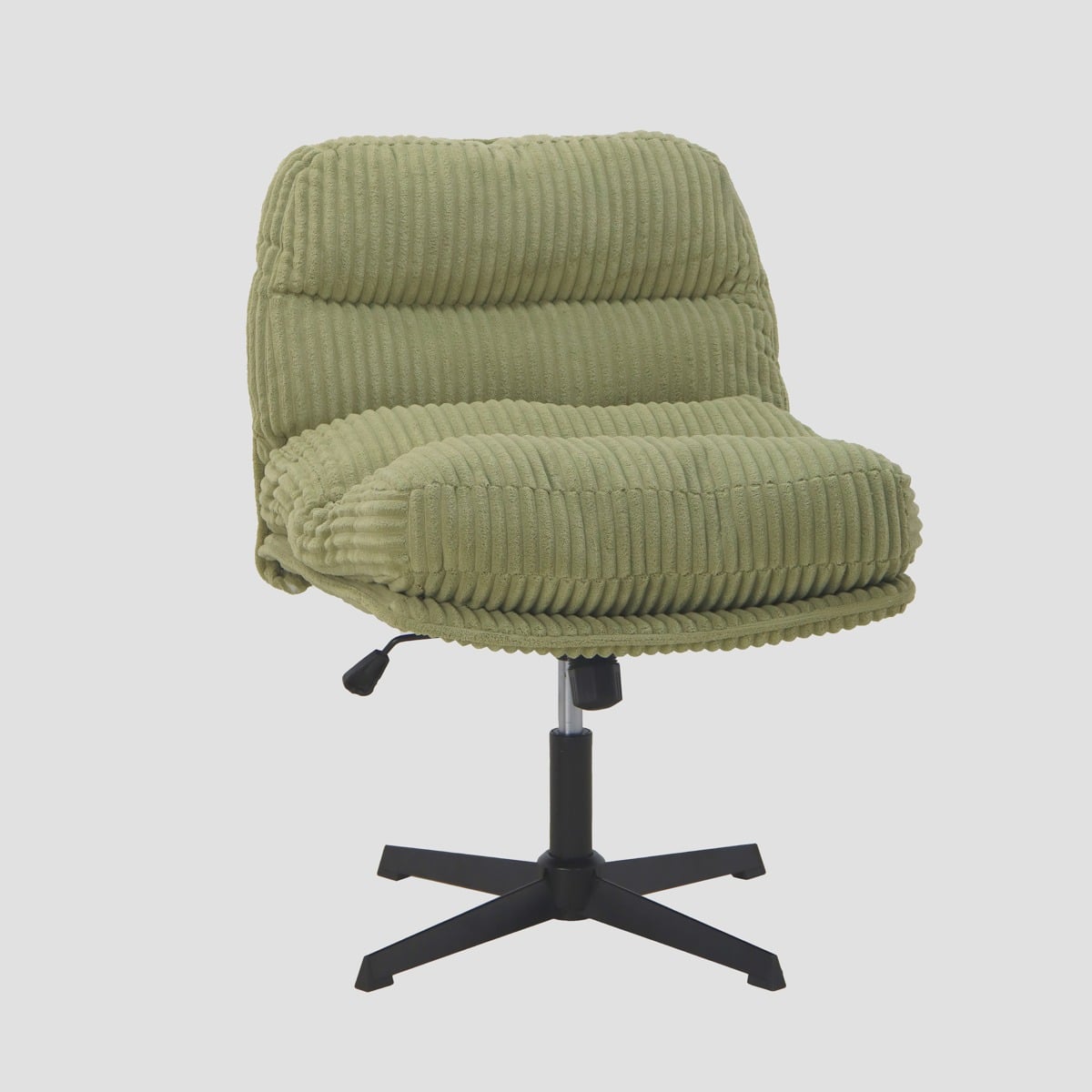 CORDIVO Olive Corduroy Swivel Armchair 66x71x83 cm