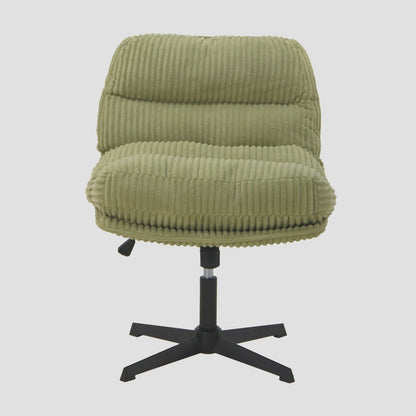 CORDIVO Olive Corduroy Swivel Armchair 66x71x83 cm