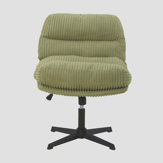 CORDIVO Olive Corduroy Swivel Armchair 66x71x83 cm
