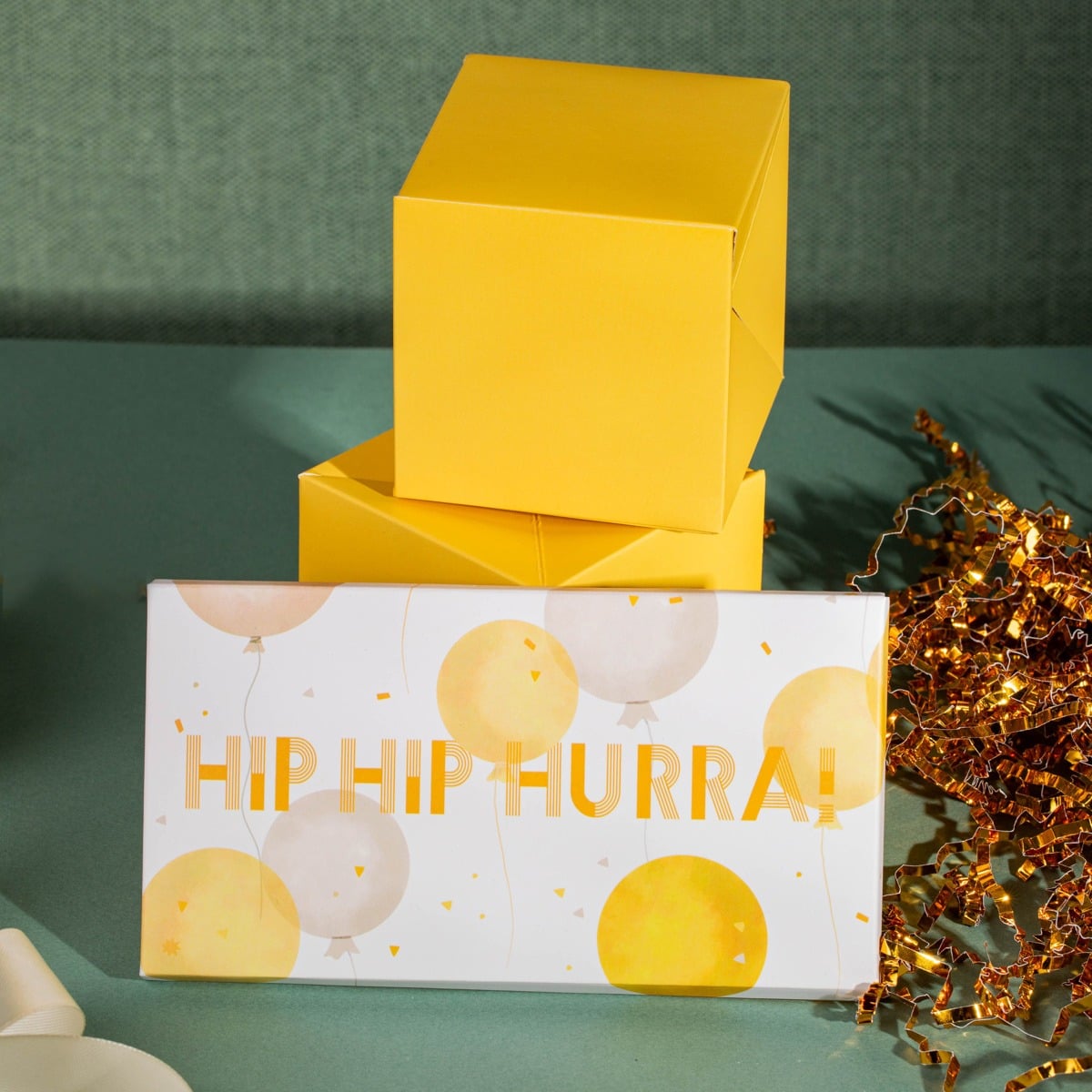 SOHO Envelope Display Box - Elegant Yellow Gift Envelope 16x9cm