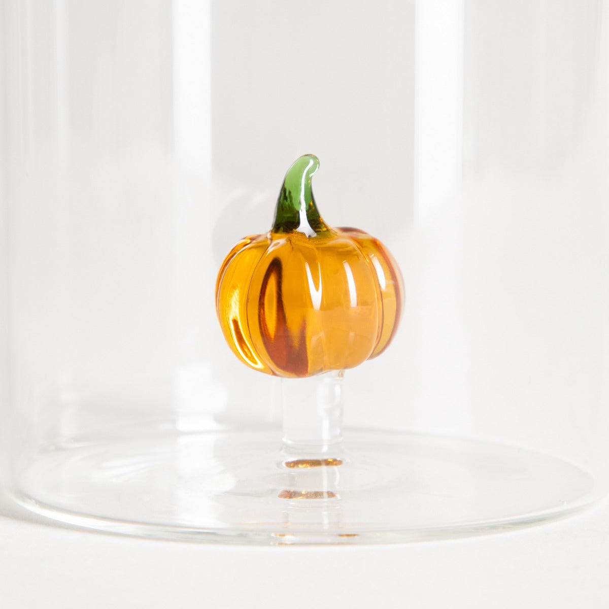 Pumpkin Glass Mug with Decorative Pumpkin Inside 0.35L