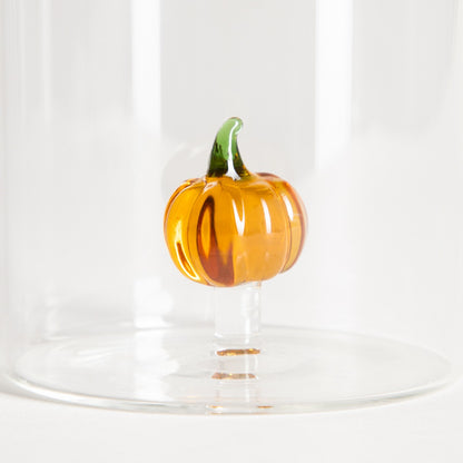 Pumpkin Glass Mug with Decorative Pumpkin Inside 0.35L