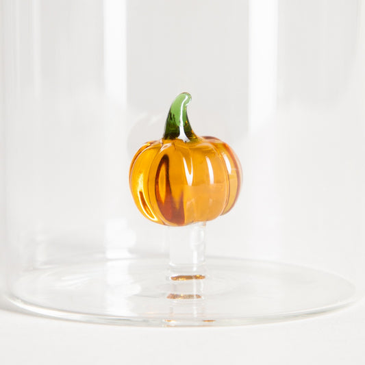 Pumpkin Glass Mug with Decorative Pumpkin Inside 0.35L