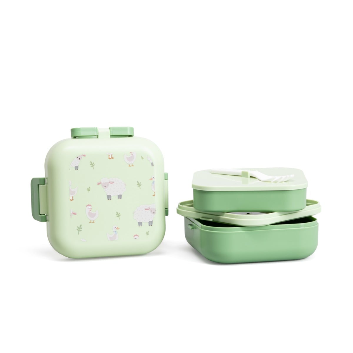B2 PECORA Green Lunchbox 1150ml - Durable & Compact