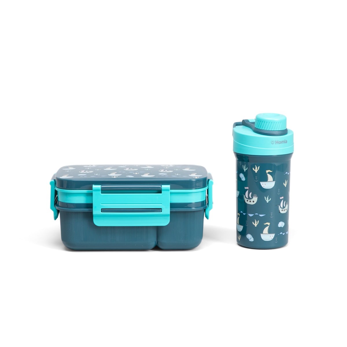 Lunchbox Set B2 Cairo Navy Blue with Mug 1.8L + 0.5L