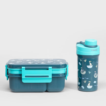 Lunchbox Set B2 Cairo Navy Blue with Mug 1.8L + 0.5L