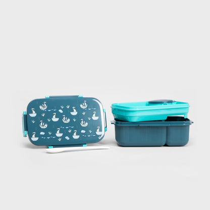 Lunchbox Set B2 Cairo Navy Blue with Mug 1.8L + 0.5L
