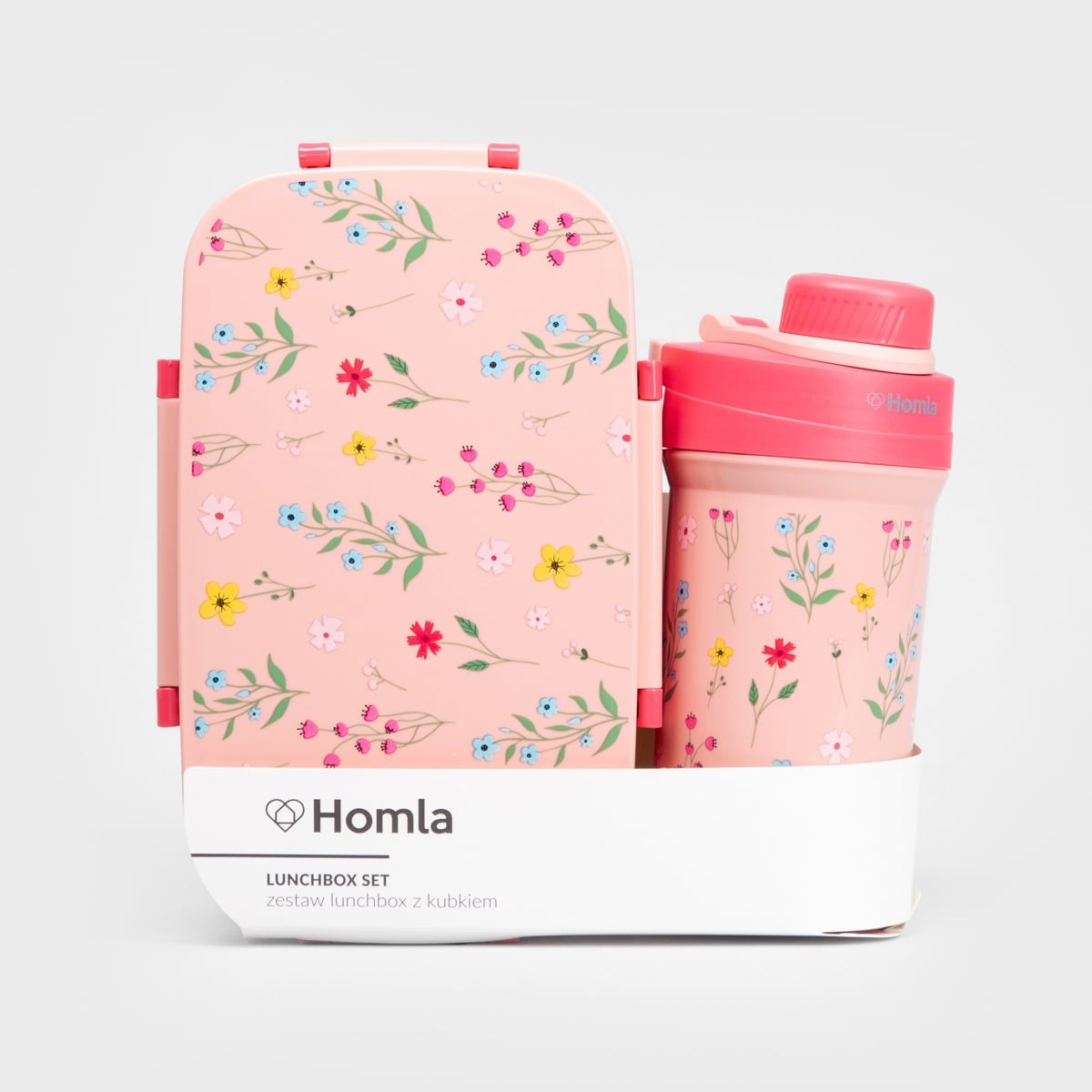LUSY Pink Lunchbox Set with Mug 1.8L + 0.5L