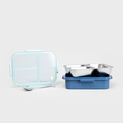 B2 DELVOR Lunchbox 3 Elements Blue 0.75L