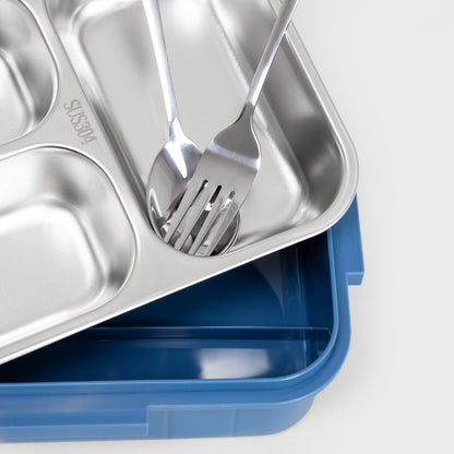 B2 DELVOR Lunchbox 3 Elements Blue 0.75L