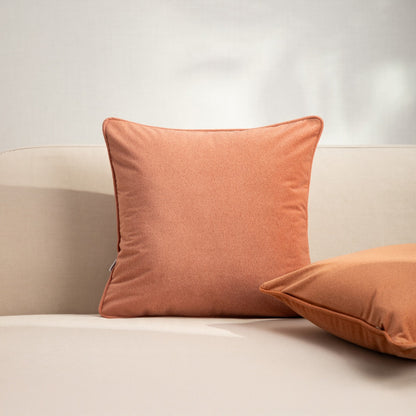 ARMADALE Brown Pillowcase with Decorative Piping 45x45cm