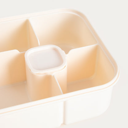 SPACEKID Cream Lunchbox 1.5L - Compact & Durable