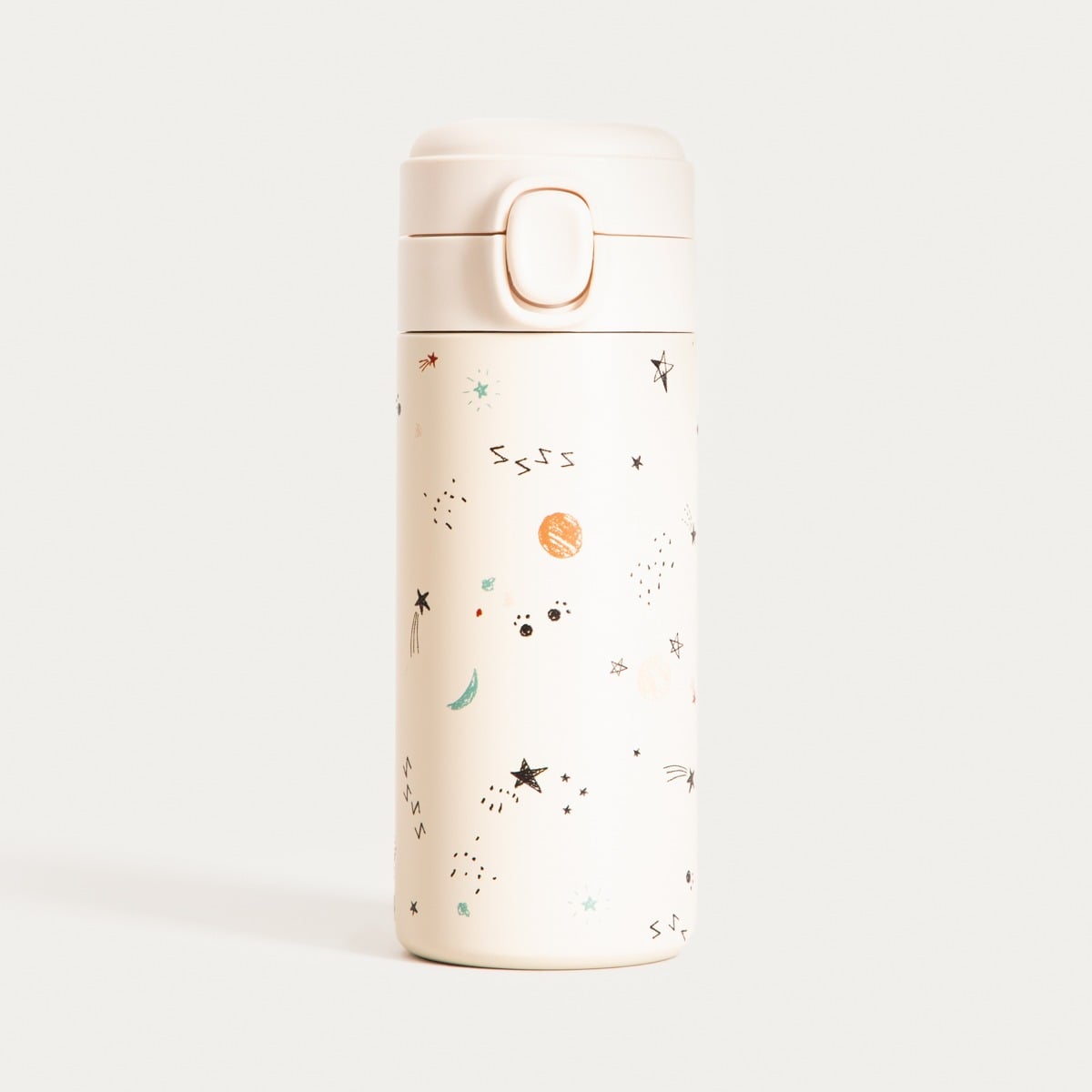 SPACEKID Cream Thermos 340ml - Leakproof Thermal Mug