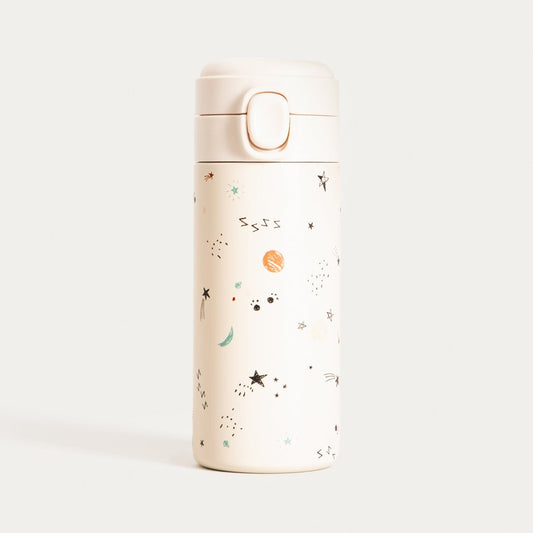 SPACEKID Cream Thermos 340ml - Leakproof Thermal Mug