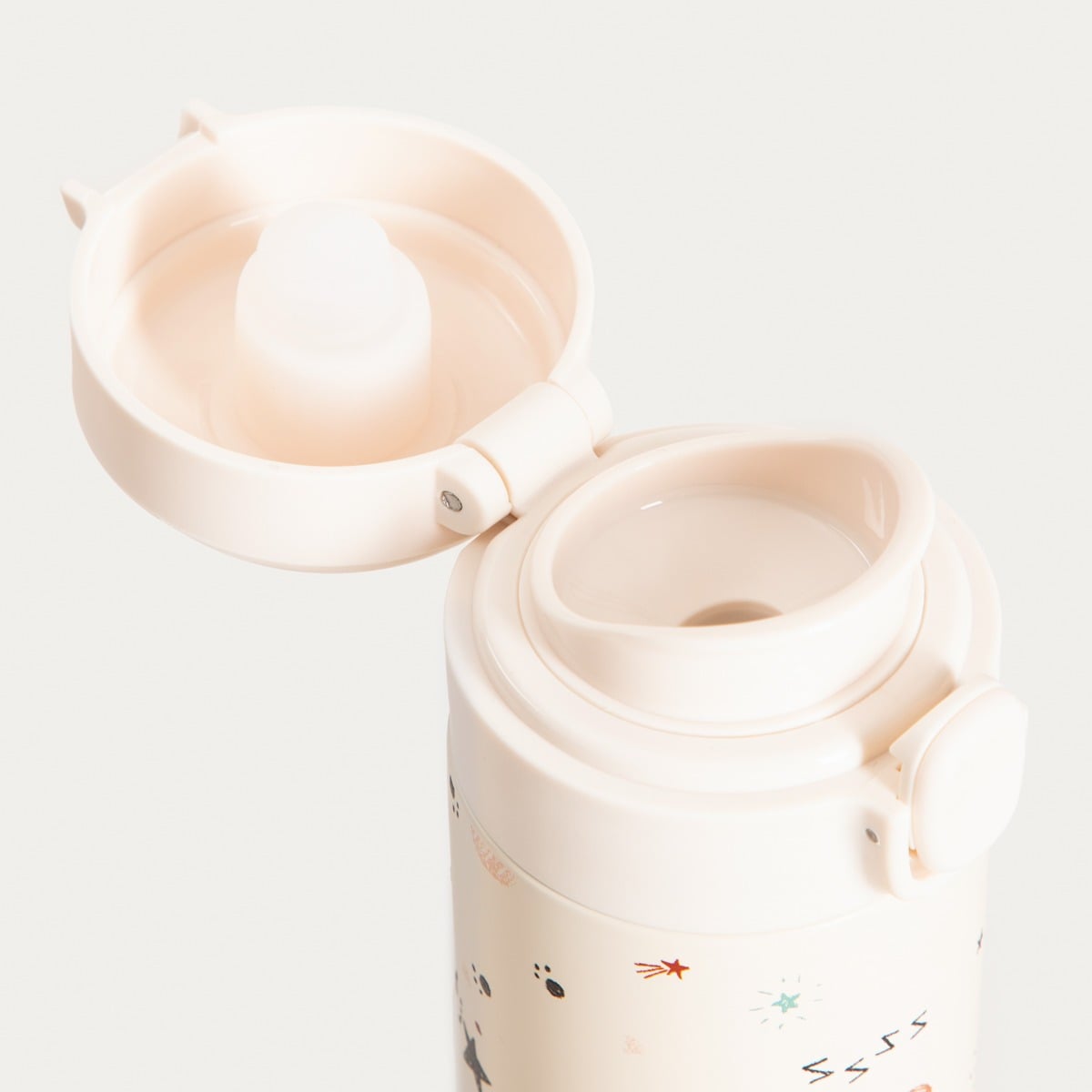 SPACEKID Cream Thermos 340ml - Leakproof Thermal Mug