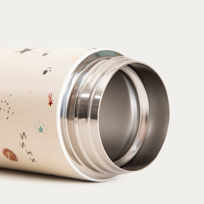 SPACEKID Cream Thermos 340ml - Leakproof Thermal Mug
