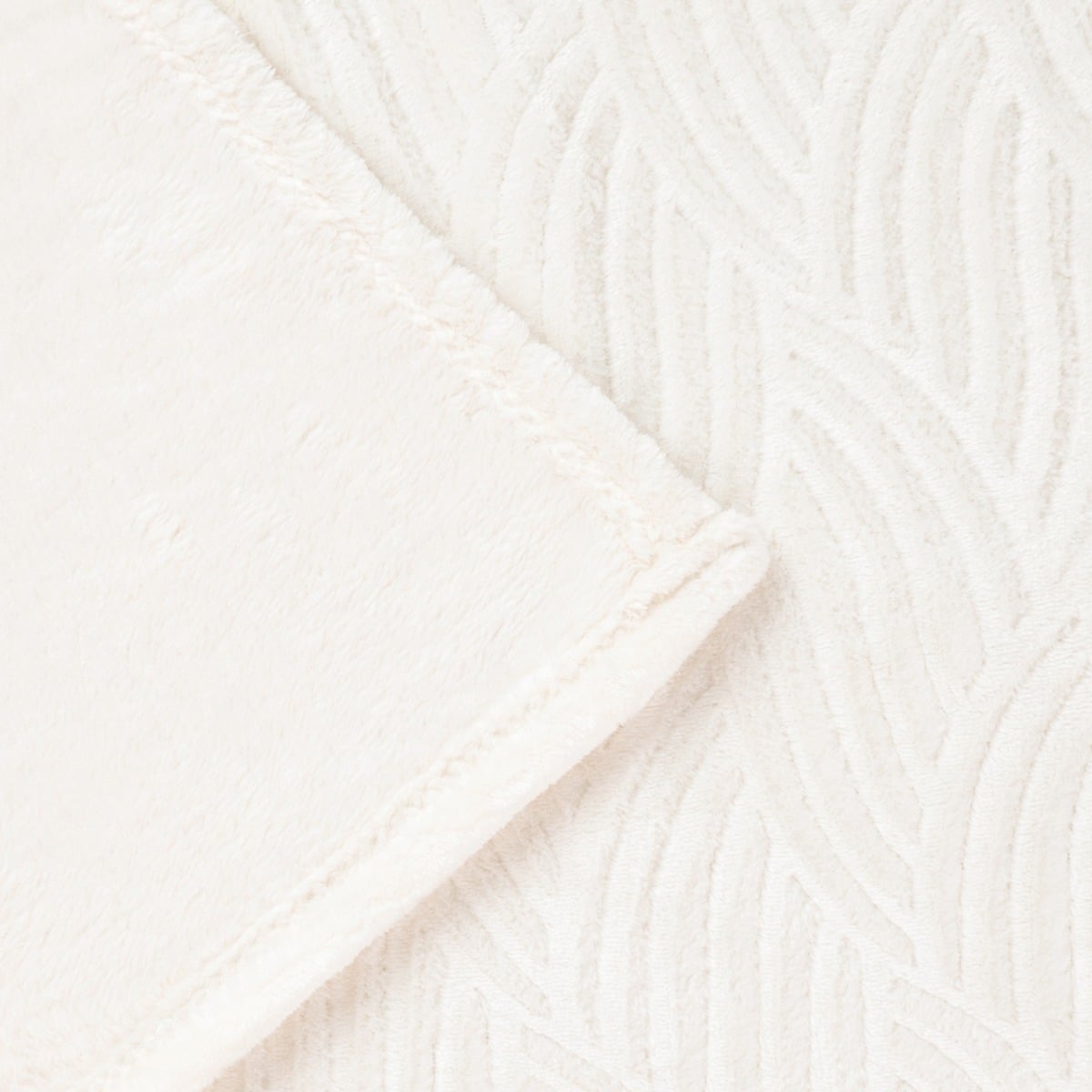 EMBER Ecru Pattern Blanket 150x200 cm