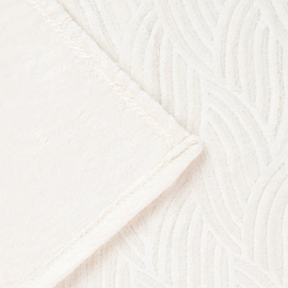 EMBER Ecru Pattern Blanket 150x200 cm