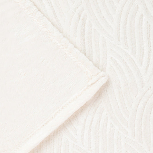 EMBER Ecru Pattern Blanket 150x200 cm