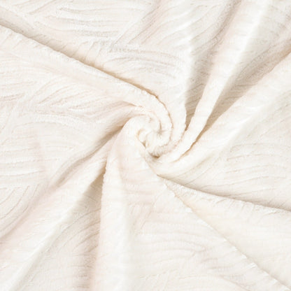 EMBER Ecru Pattern Blanket 150x200 cm