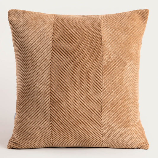 Poszewka FALLERE Taupe Corduroy Cushion Cover 46x46 cm