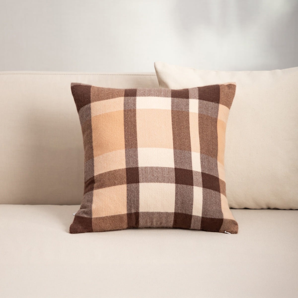 Poszewka Melrose Plush Plaid Cushion Cover 45x45 cm