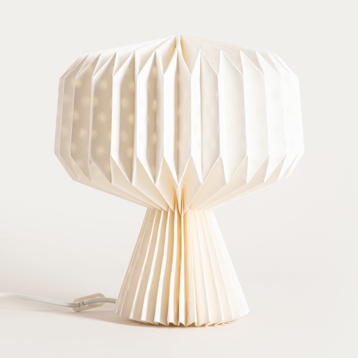 Lampka GALLA Paper Table Lamp - Geometric Dotted Design, 17x30x30cm